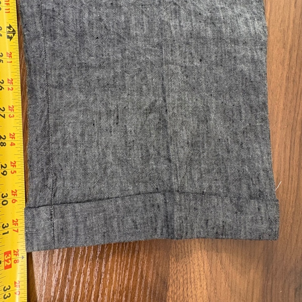 Orvis Linen Trousers Mens 42x32 Grey Straight Leg Breathable Summer Old Money - Picture 8 of 10